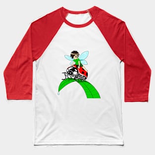 Ladybug Fairy Baseball T-Shirt